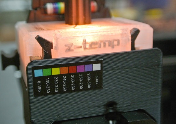 colortemp sticker on printhead